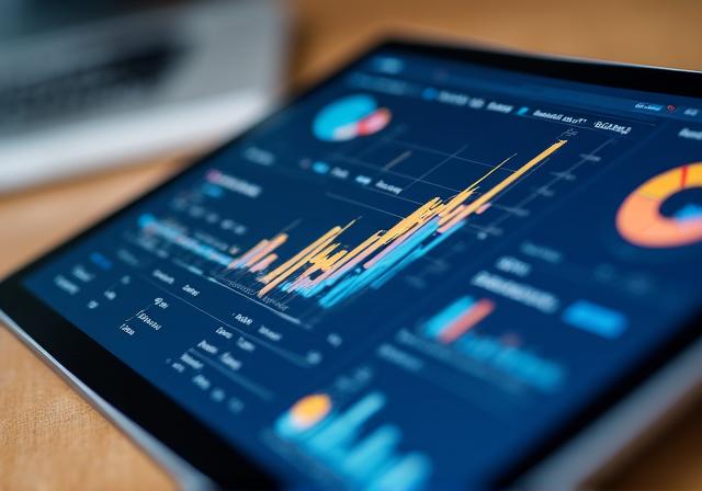 Data visualization showing business growth metrics